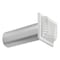 Lambro 4-In. White Plastic Louvered Vent with Tail Piece and Bird/Rodent Guard 267WG - alternate 3